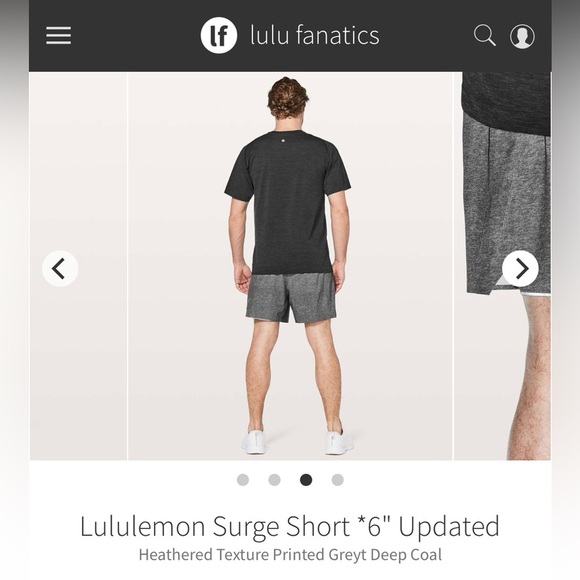 Lululemon Athletica Gray Athletic Shorts - Picture 5 of 6